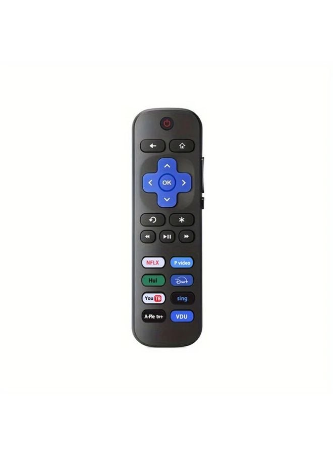 جهاز تحكم عن بعد Roku الأسود بالأشعة تحت الحمراء يعمل بالبطارية متوافق مع 18 جهازًا - Image 2
